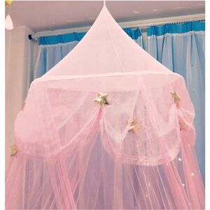 Pink Canopy with Gold Stars